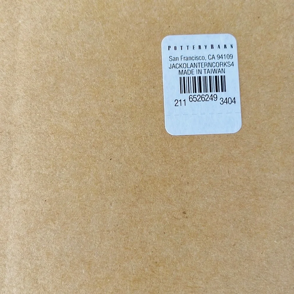 Pottery Barn Jack O'Lantern Cork Placemats